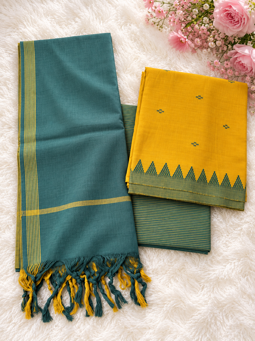 Cotton jamdhani suits