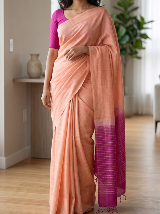Tusser Silk Saree