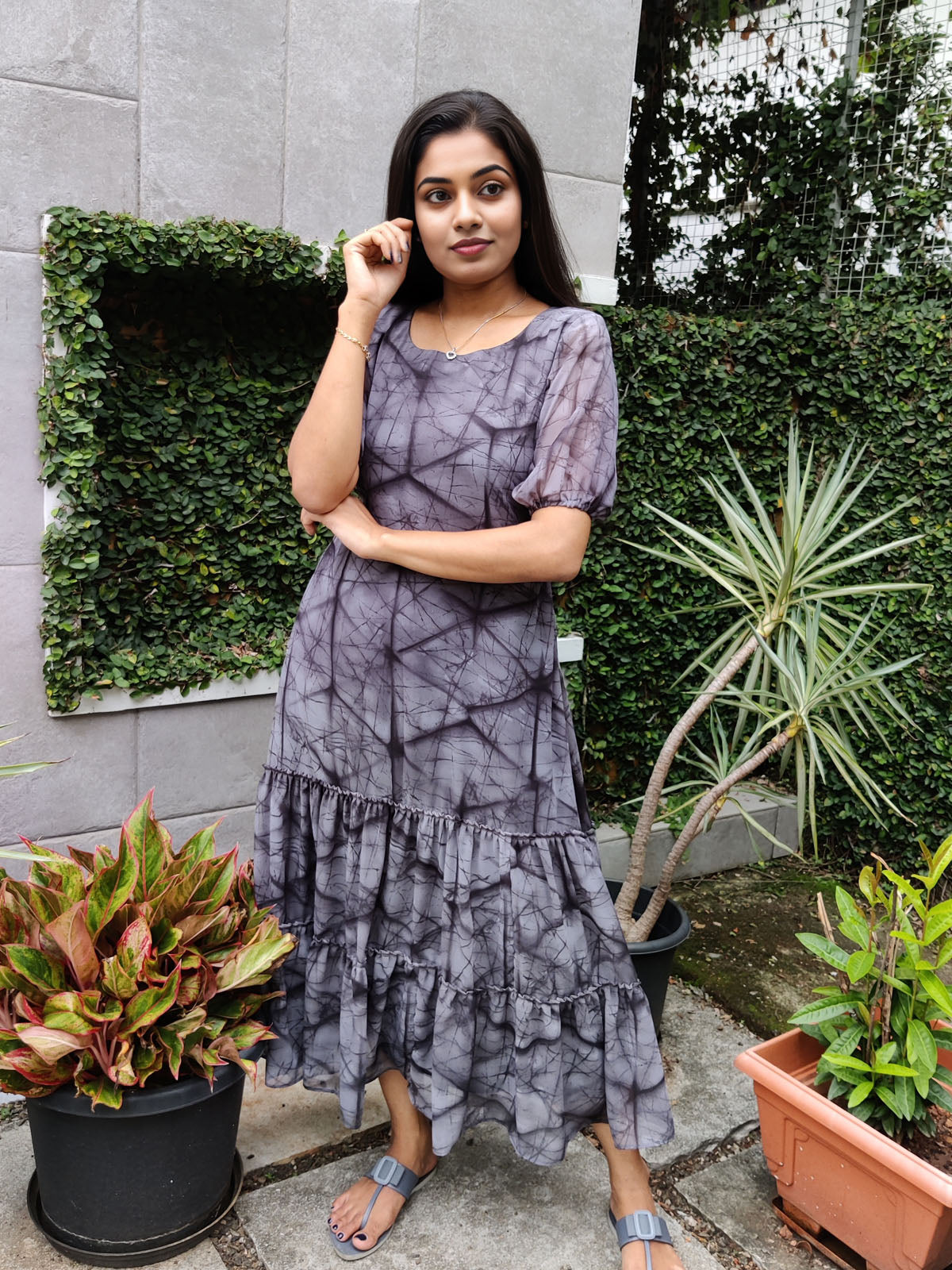 Layered frock style kurta