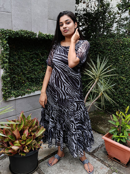 Layered frock style kurta