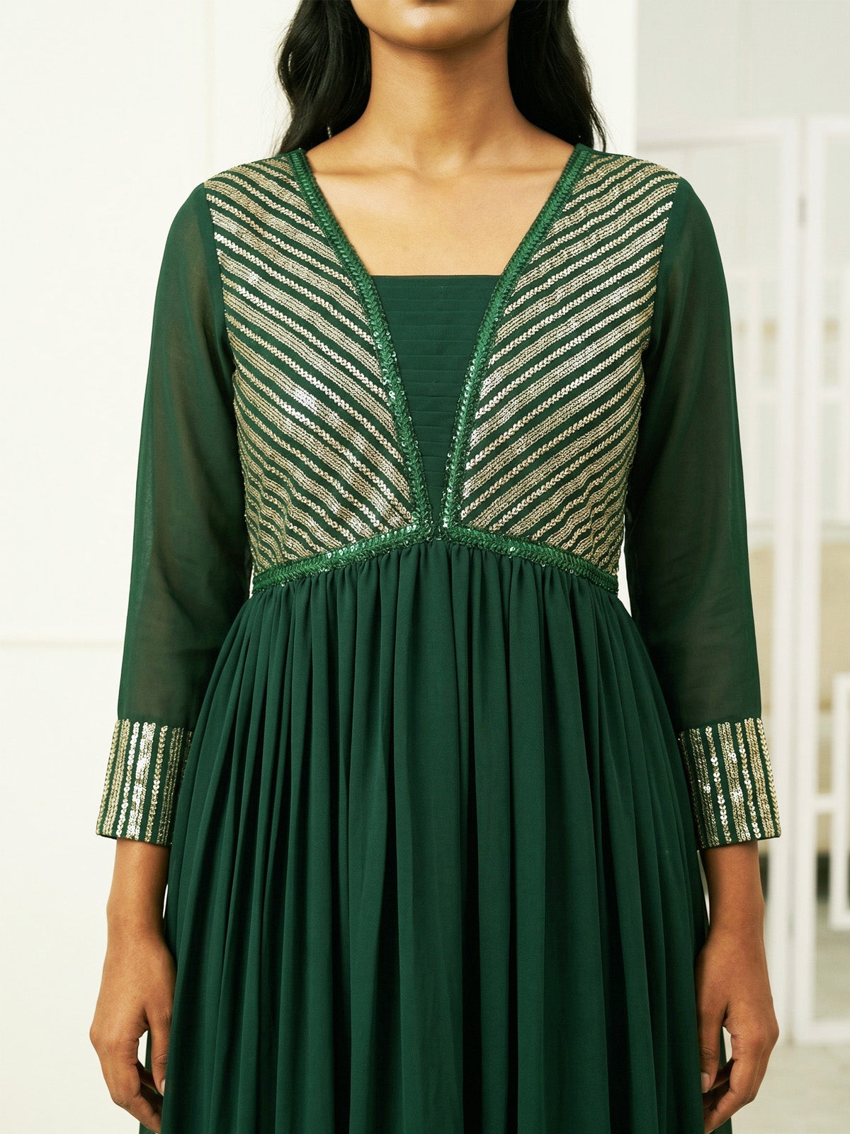 A-Line Pleted Dress