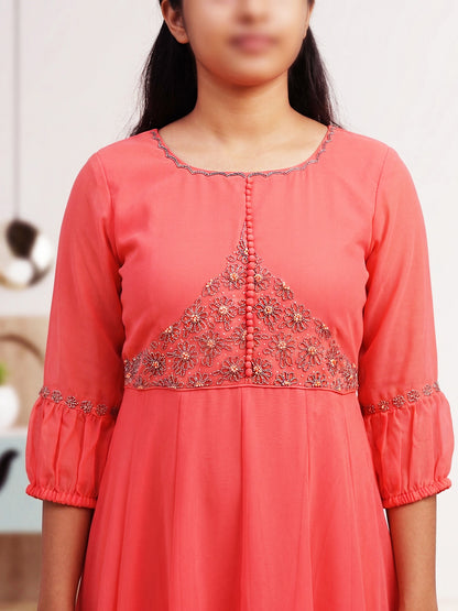 Embroidered Anarkali  Gown