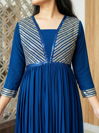 A-Line Pleted Dress