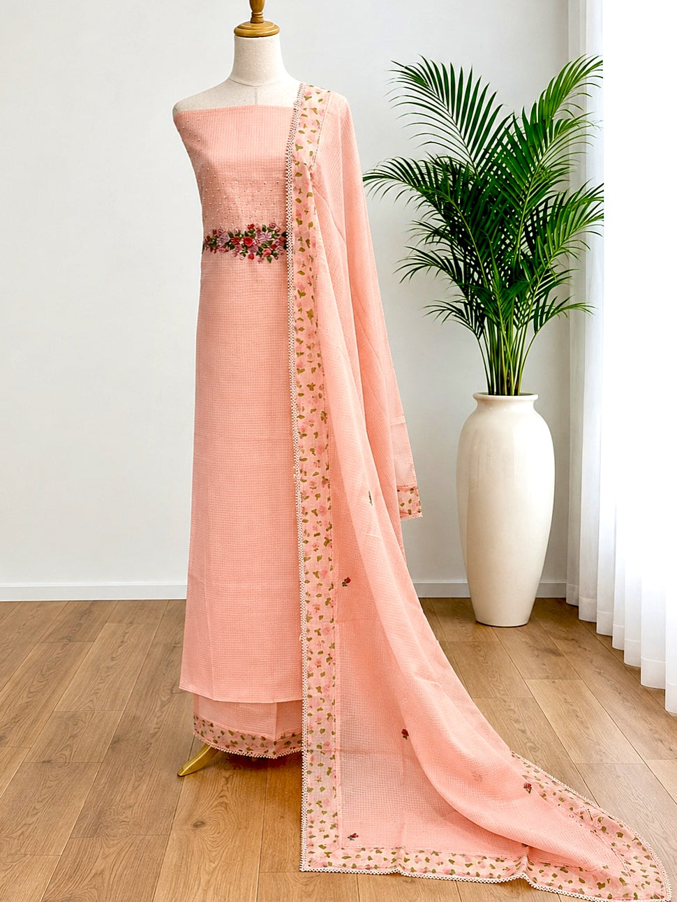 Unstitched Churidar set