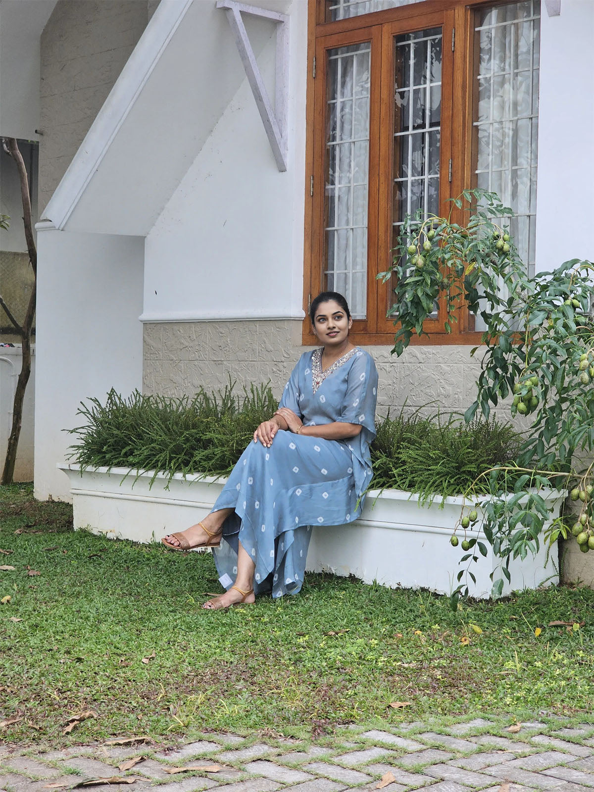Celeste Handworked Kaftan Gown
