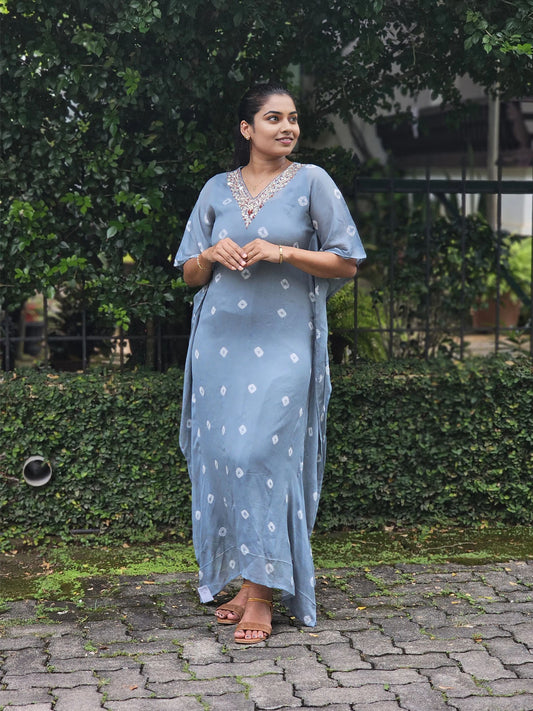Celeste Handworked Kaftan Gown