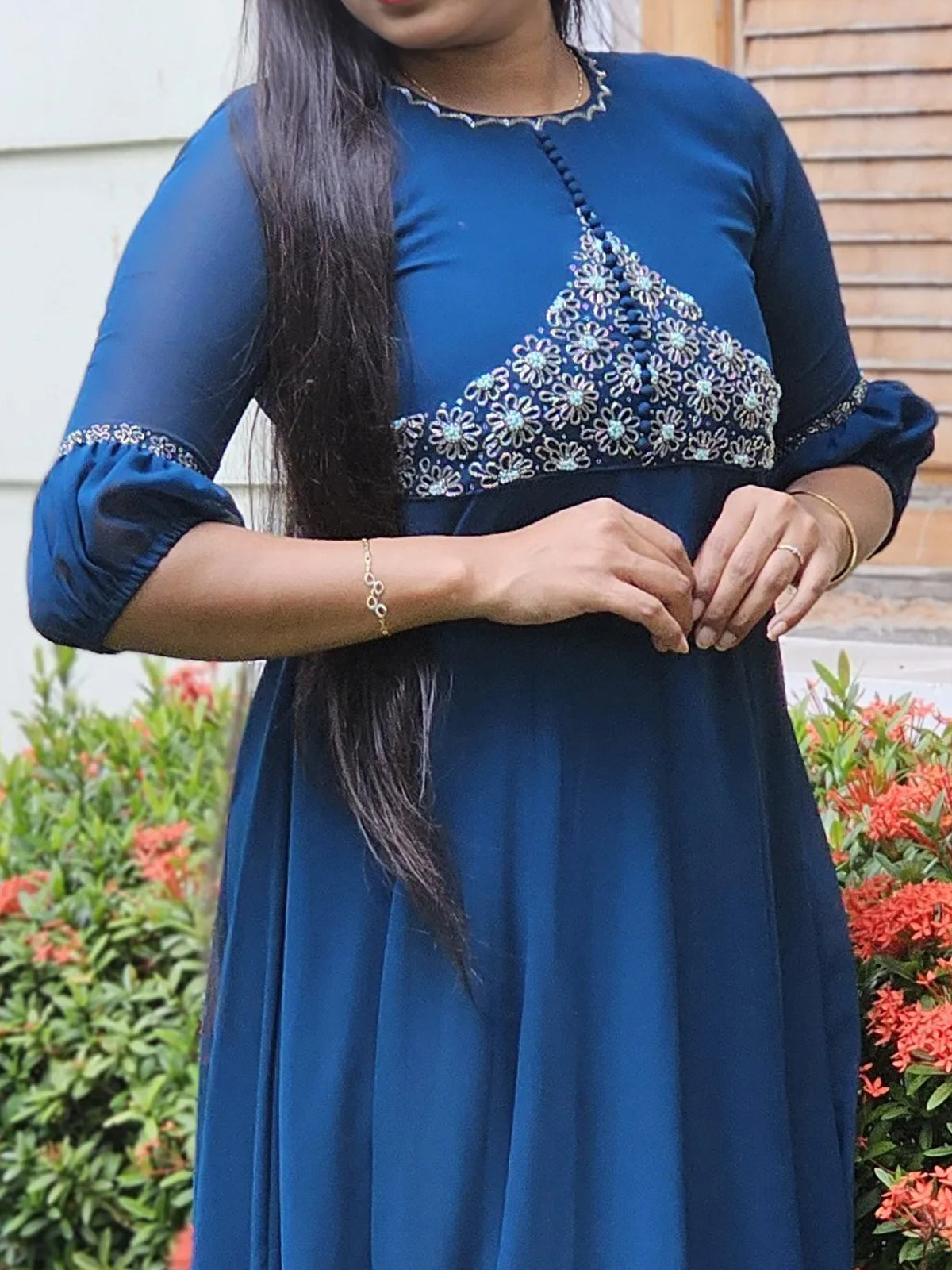 Embroidered Anarkali  Gown