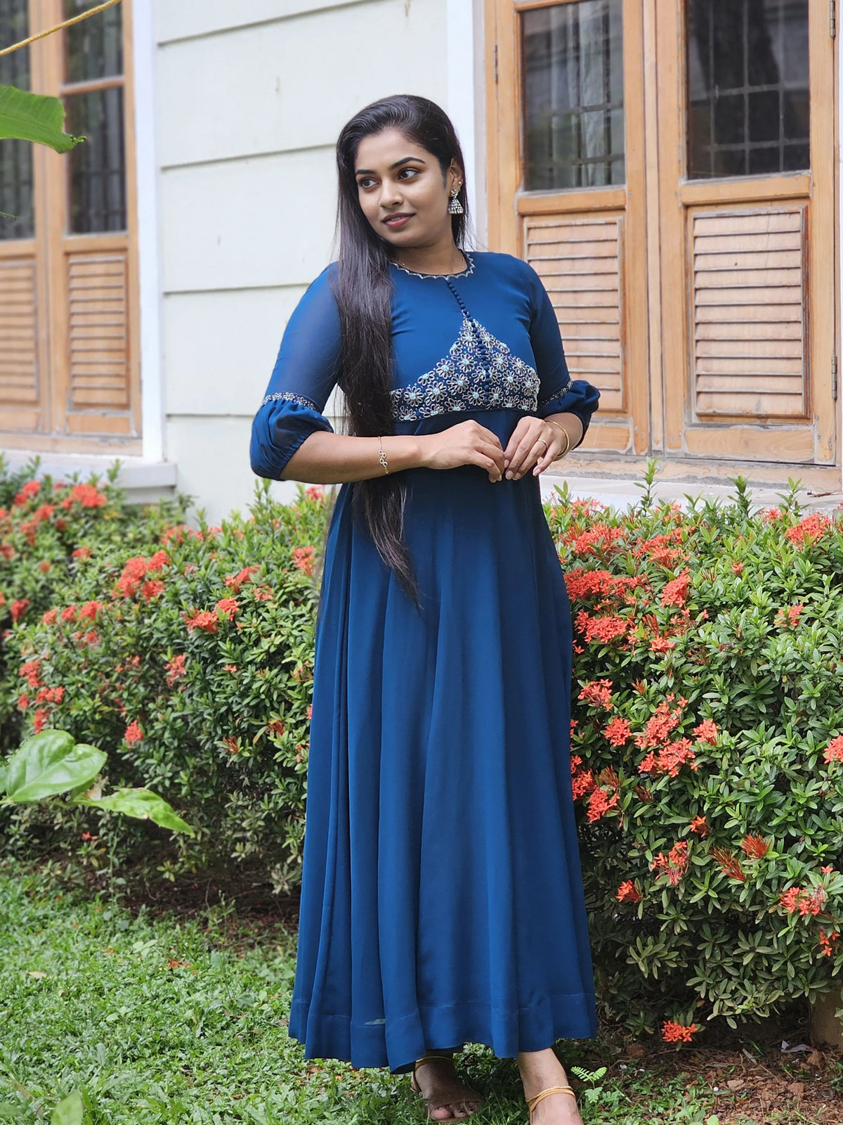 Embroidered Anarkali  Gown