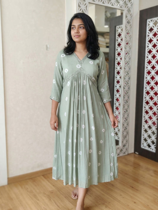 Aliya cut Handwork Dress