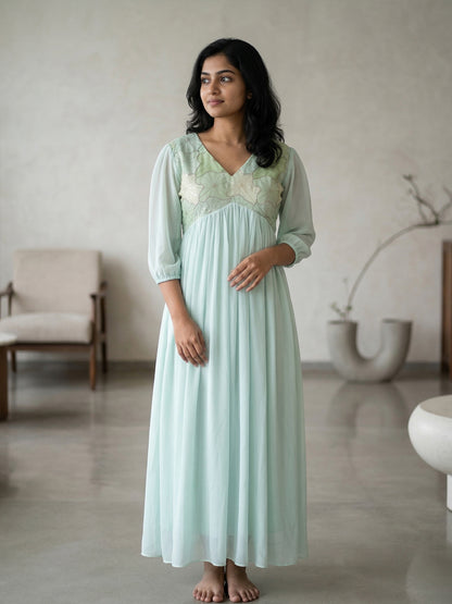 Aliya cut Pleated Dress