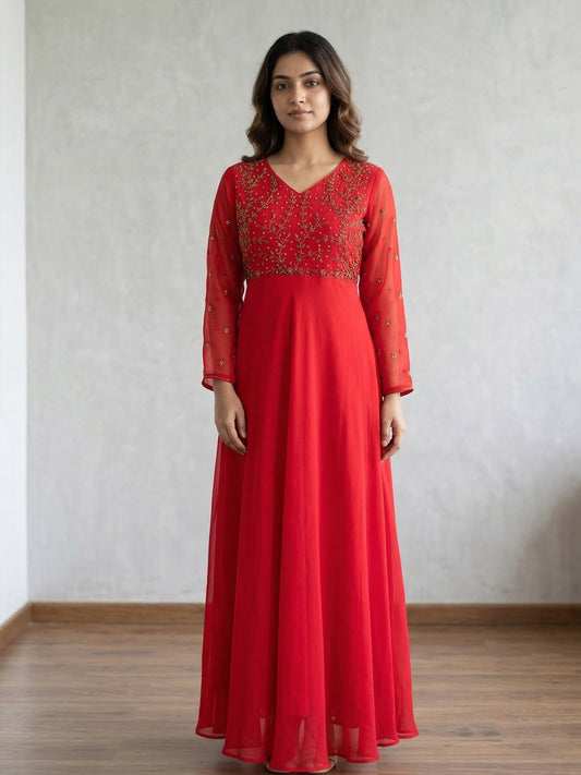 Handwork Umbrella Dress