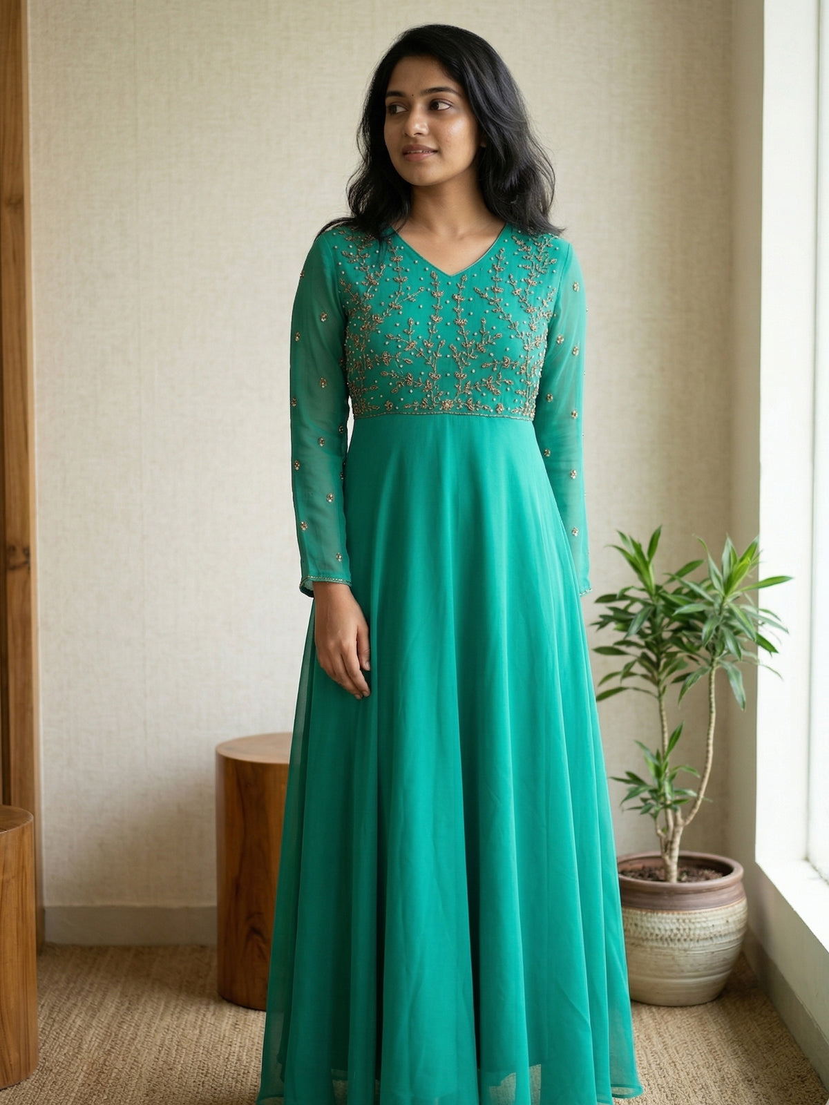 Handwork Umbrella Dress