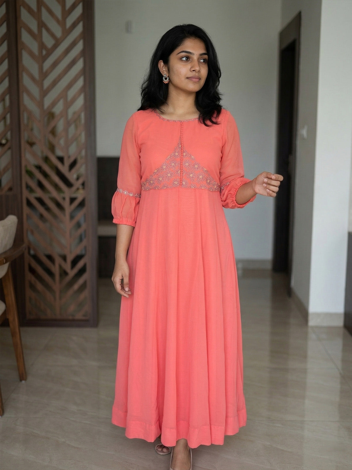 Embroidered Anarkali  Gown