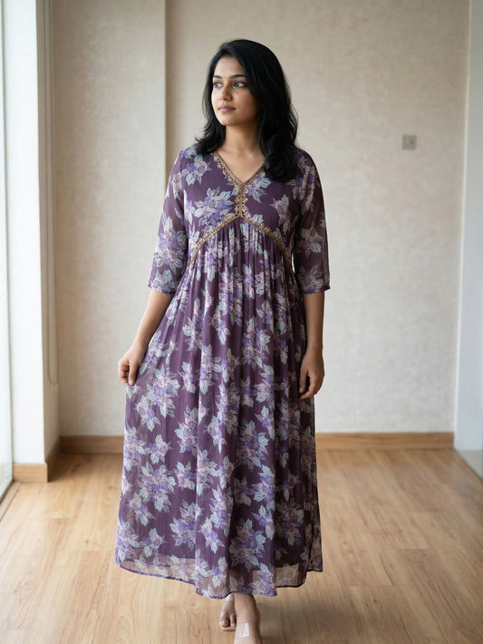 Aliya Cut Handwork Dress